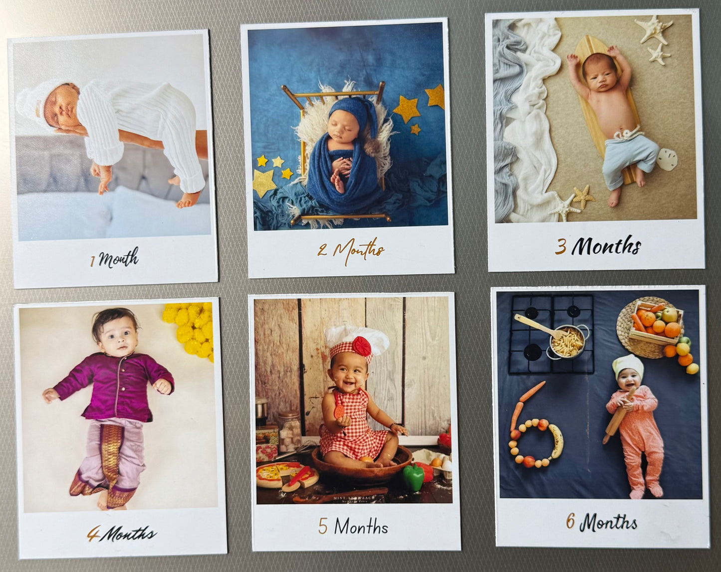 1-6 Month by Month Baby Photos