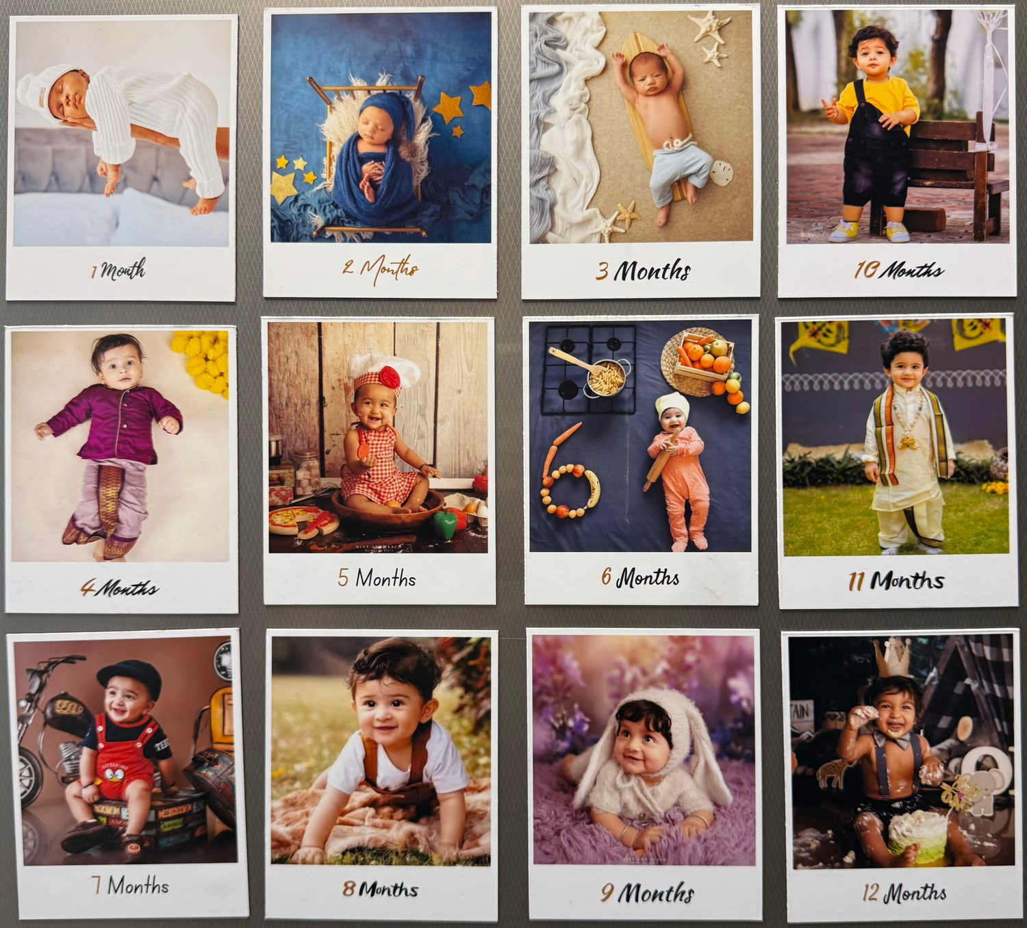 1-12 Month by Month Baby Photos